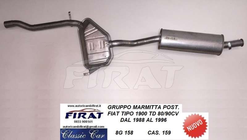 MARMITTA FIAT TIPO 1900 TD 88 - 96 GRUPPO (158)